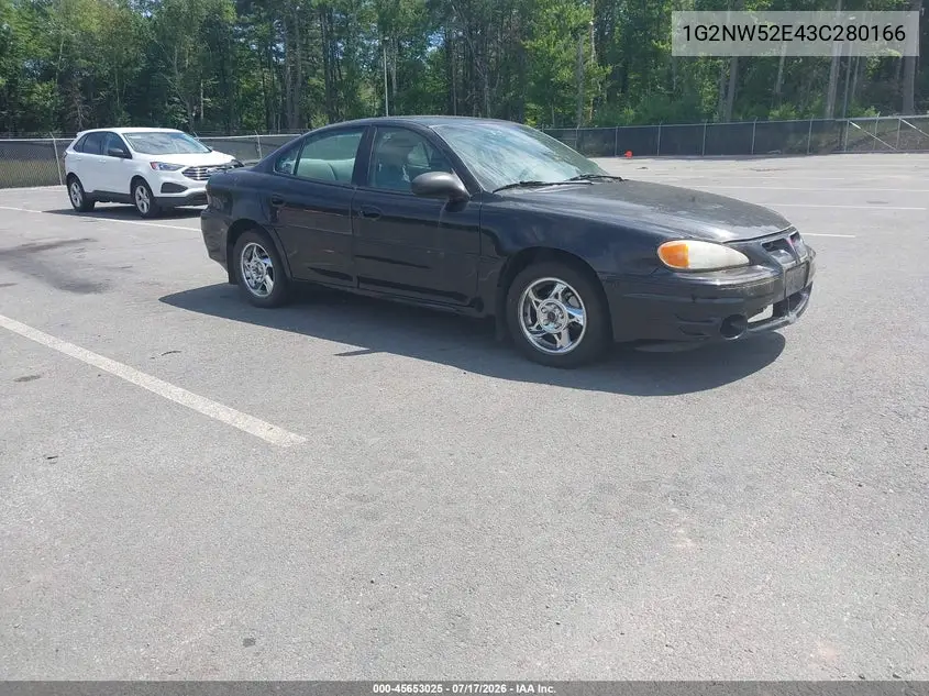 2003 Pontiac Grand Am Gt VIN: 1G2NW52E43C280166 Lot: 45653025