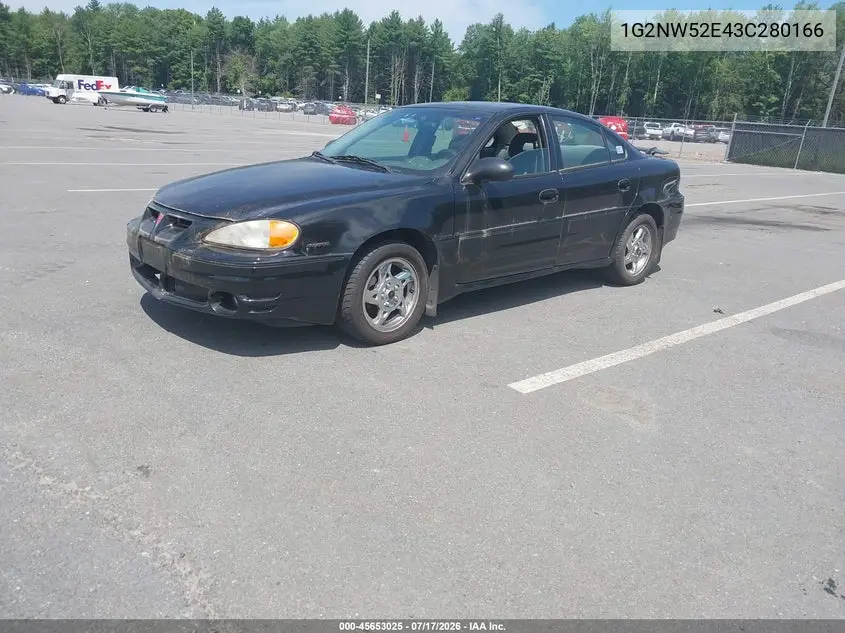 2003 Pontiac Grand Am Gt VIN: 1G2NW52E43C280166 Lot: 45653025