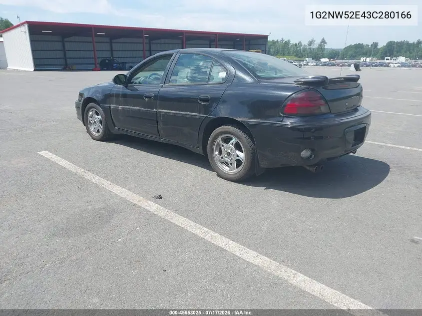 2003 Pontiac Grand Am Gt VIN: 1G2NW52E43C280166 Lot: 45653025