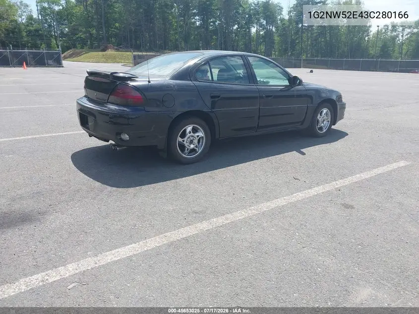 2003 Pontiac Grand Am Gt VIN: 1G2NW52E43C280166 Lot: 45653025