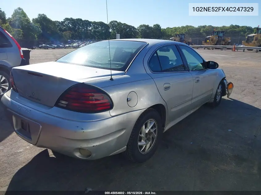 2004 Pontiac Grand Am Se VIN: 1G2NE52FX4C247329 Lot: 45054602