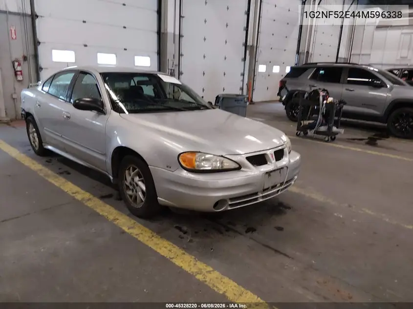 2004 Pontiac Grand Am Se1 VIN: 1G2NF52E44M596338 Lot: 45328220