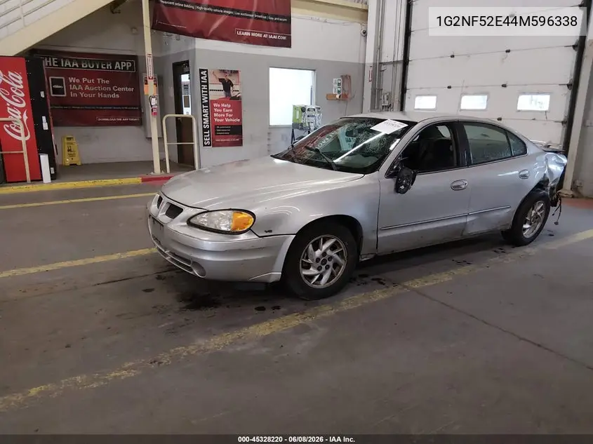 2004 Pontiac Grand Am Se1 VIN: 1G2NF52E44M596338 Lot: 45328220