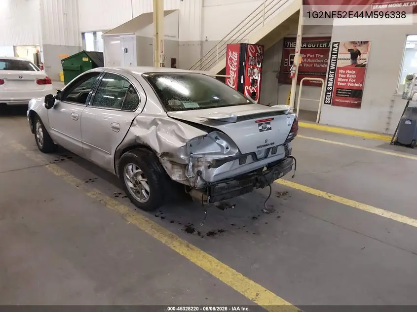 2004 Pontiac Grand Am Se1 VIN: 1G2NF52E44M596338 Lot: 45328220