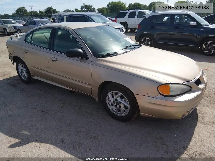 2004 Pontiac Grand Am Se1 VIN: 1G2NF52E64C238938 Lot: 45431073
