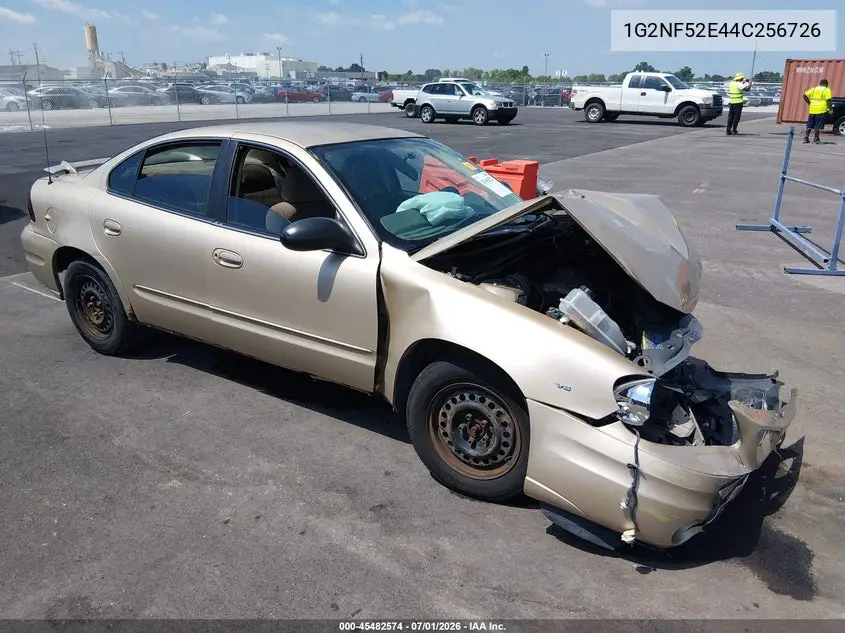 2004 Pontiac Grand Am Se1 VIN: 1G2NF52E44C256726 Lot: 45482574