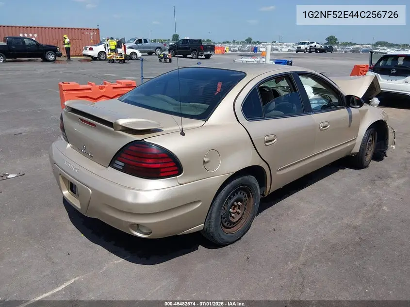 2004 Pontiac Grand Am Se1 VIN: 1G2NF52E44C256726 Lot: 45482574