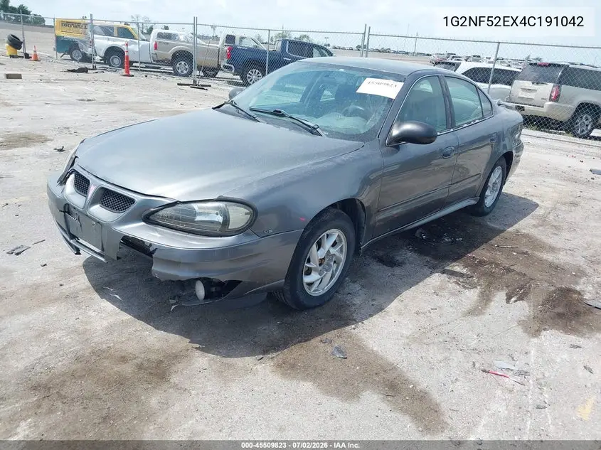 2004 Pontiac Grand Am Se1 VIN: 1G2NF52EX4C191042 Lot: 45509823