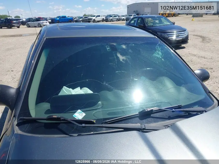 2005 Pontiac Grand Am Gt VIN: 1G2NW12E35M151681 Lot: 12625966