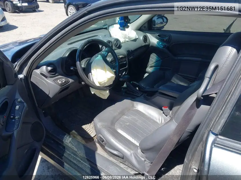 2005 Pontiac Grand Am Gt VIN: 1G2NW12E35M151681 Lot: 12625966