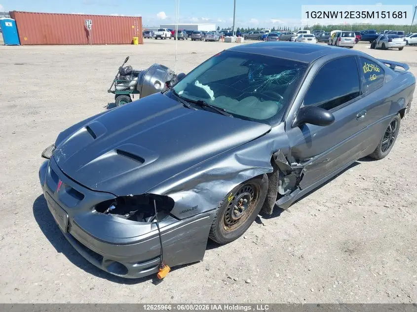 2005 Pontiac Grand Am Gt VIN: 1G2NW12E35M151681 Lot: 12625966