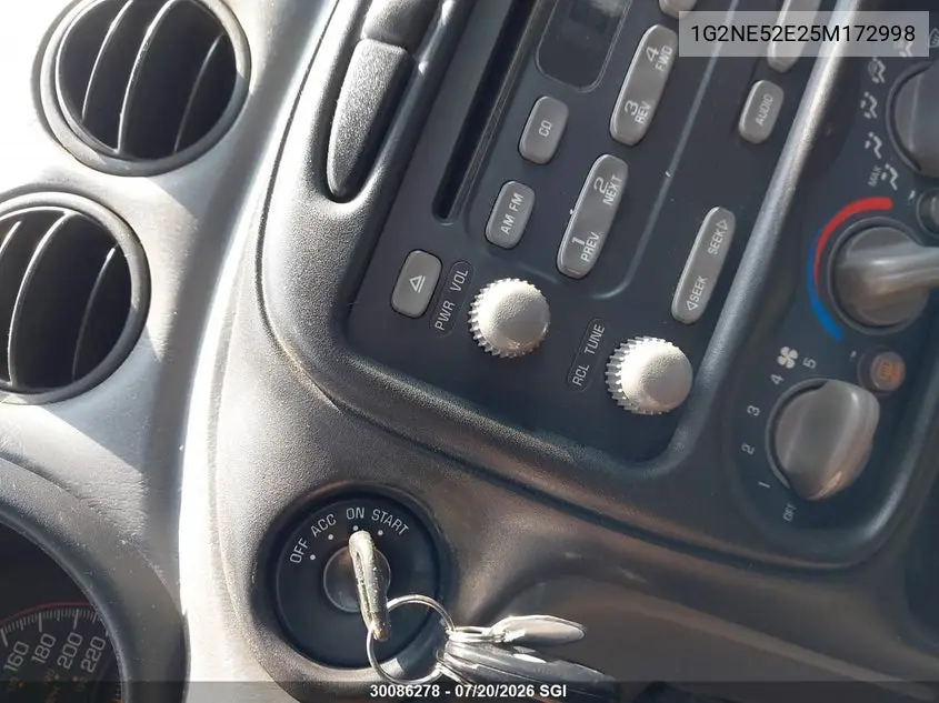 2005 Pontiac Grand Am Se VIN: 1G2NE52E25M172998 Lot: 30086278