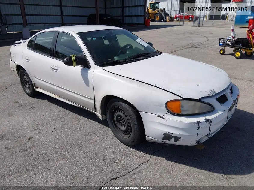 2005 Pontiac Grand Am Se VIN: 1G2NE52E85M105709 Lot: 44648517