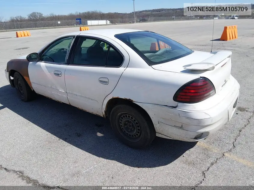 2005 Pontiac Grand Am Se VIN: 1G2NE52E85M105709 Lot: 44648517