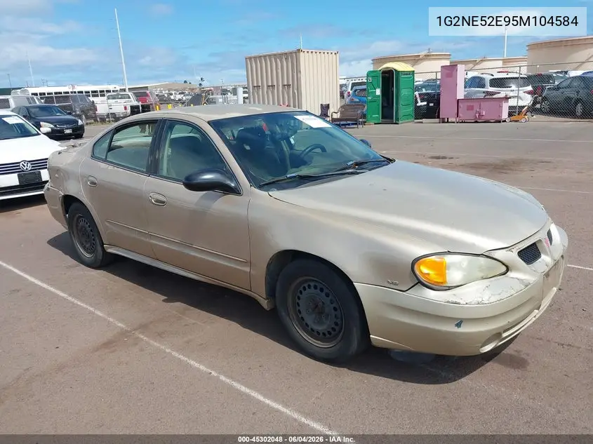2005 Pontiac Grand Am Se VIN: 1G2NE52E95M104584 Lot: 45302048