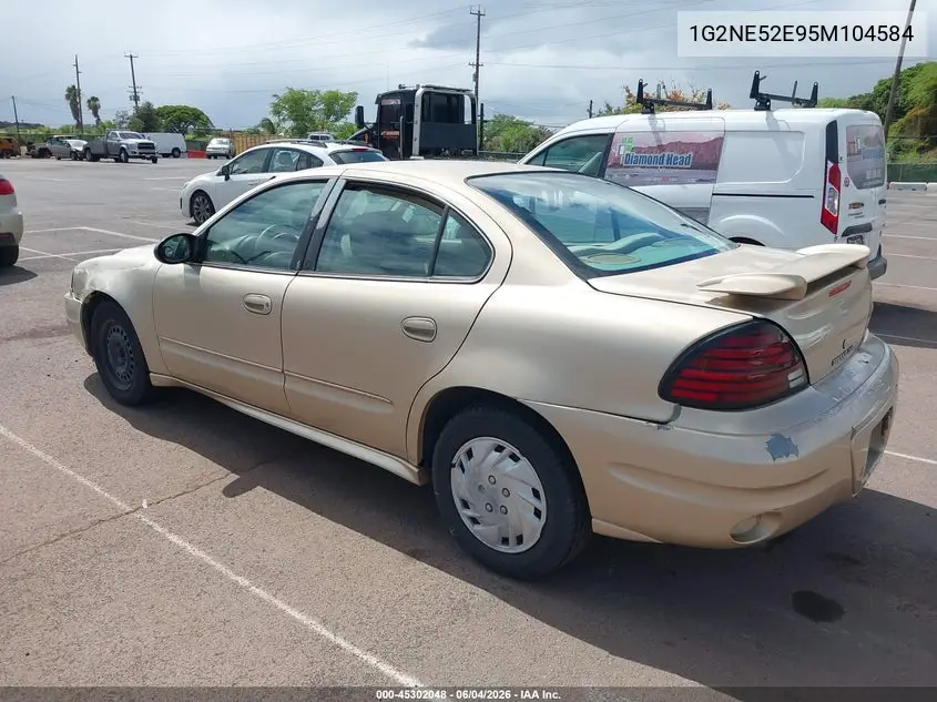 2005 Pontiac Grand Am Se VIN: 1G2NE52E95M104584 Lot: 45302048