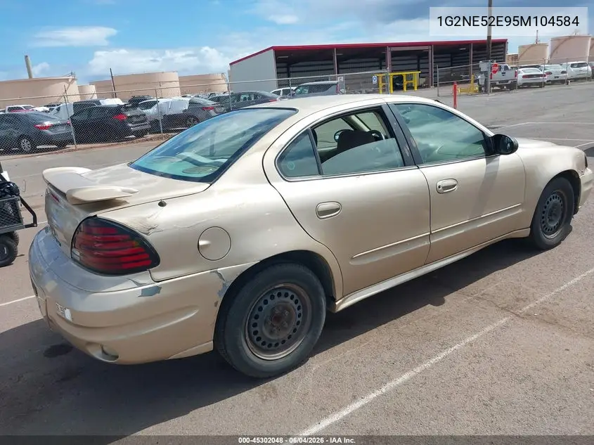 2005 Pontiac Grand Am Se VIN: 1G2NE52E95M104584 Lot: 45302048