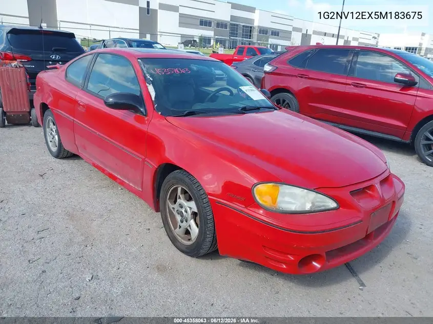 2005 Pontiac Grand Am Gt1 VIN: 1G2NV12EX5M183675 Lot: 45358063
