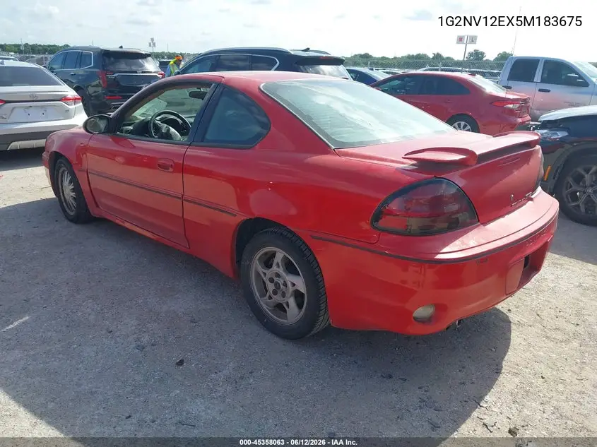 2005 Pontiac Grand Am Gt1 VIN: 1G2NV12EX5M183675 Lot: 45358063