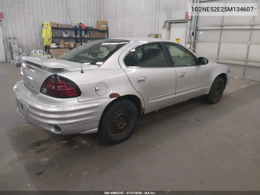 2005 Pontiac Grand Am Se VIN: 1G2NE52E25M134607 Lot: 45662767