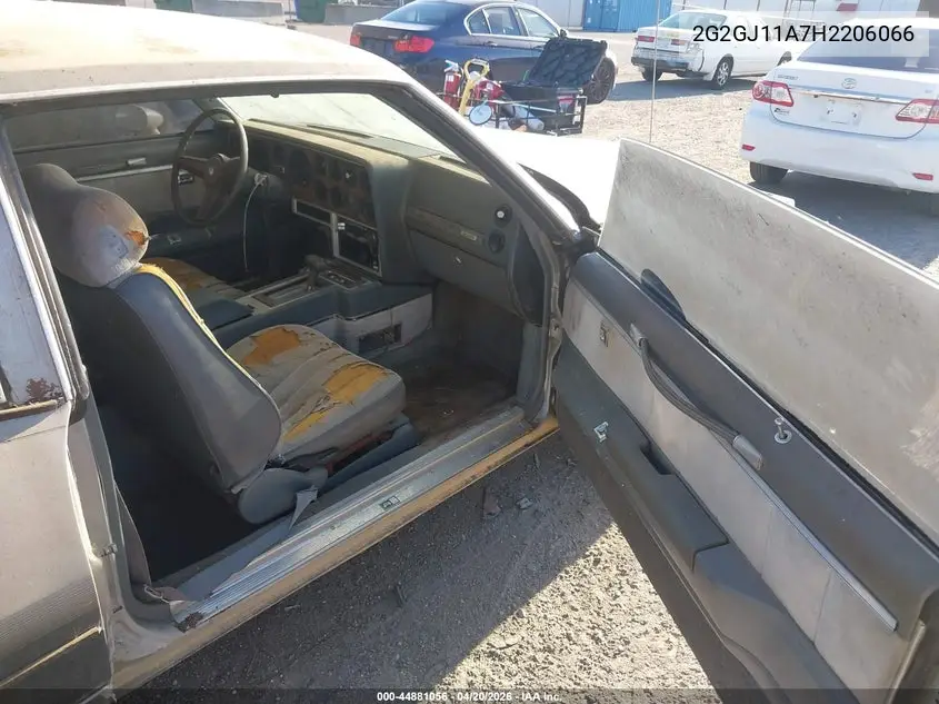 1987 Pontiac Grand Prix VIN: 2G2GJ11A7H2206066 Lot: 44881056