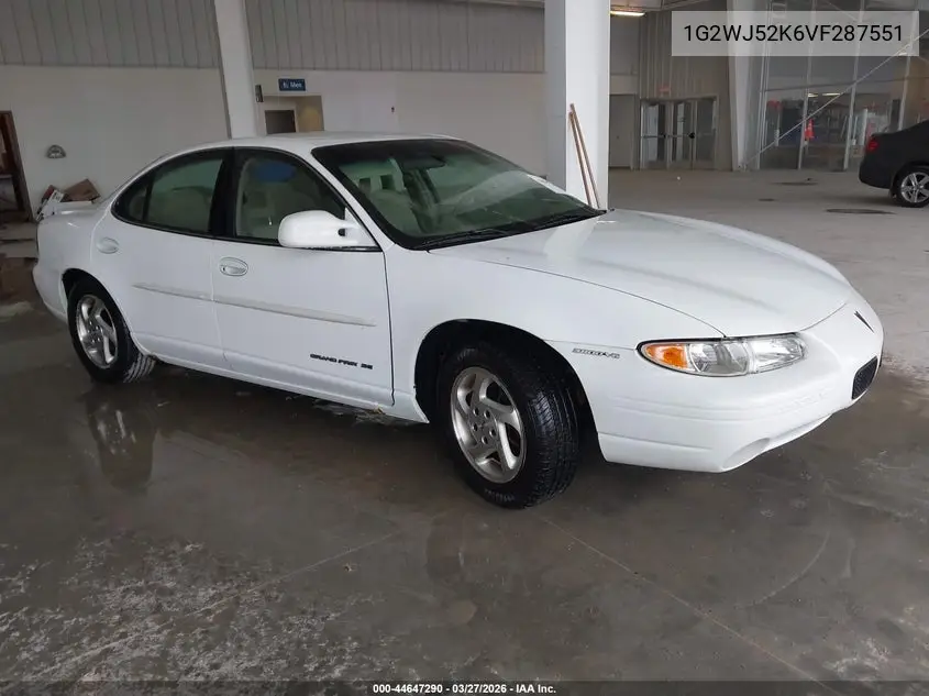 1997 Pontiac Grand Prix Se VIN: 1G2WJ52K6VF287551 Lot: 44647290