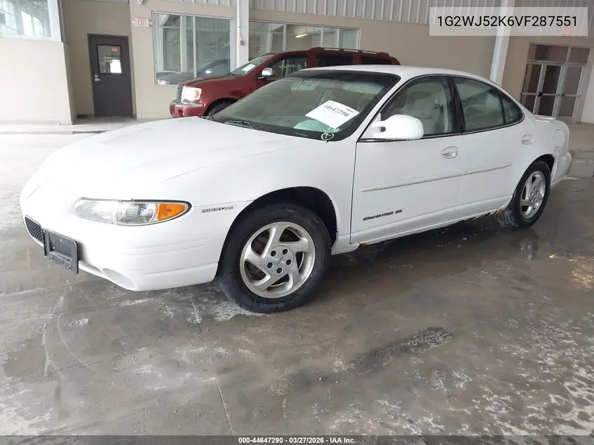 1997 Pontiac Grand Prix Se VIN: 1G2WJ52K6VF287551 Lot: 44647290