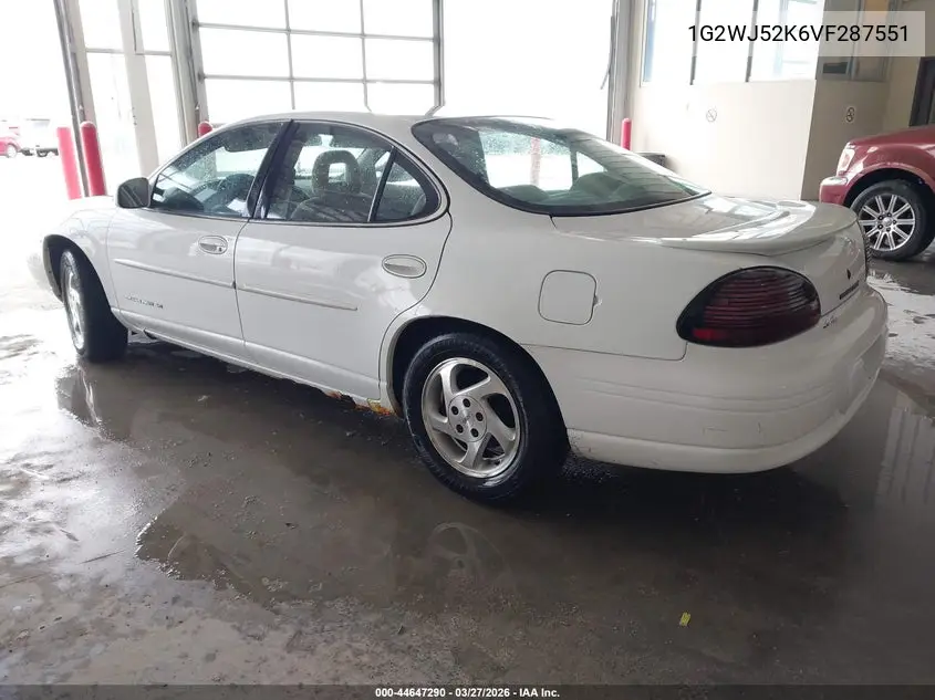1997 Pontiac Grand Prix Se VIN: 1G2WJ52K6VF287551 Lot: 44647290