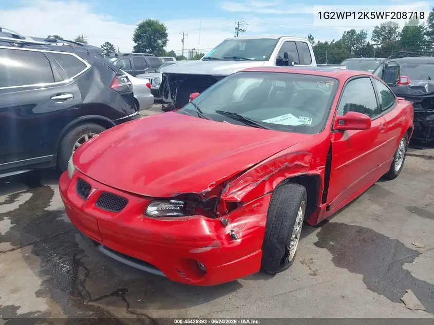 1998 Pontiac Grand Prix Gt VIN: 1G2WP12K5WF208718 Lot: 45426893
