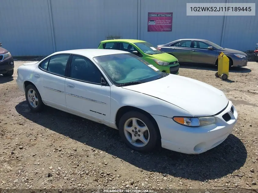 2001 Pontiac Grand Prix Se VIN: 1G2WK52J11F189445 Lot: 44904164