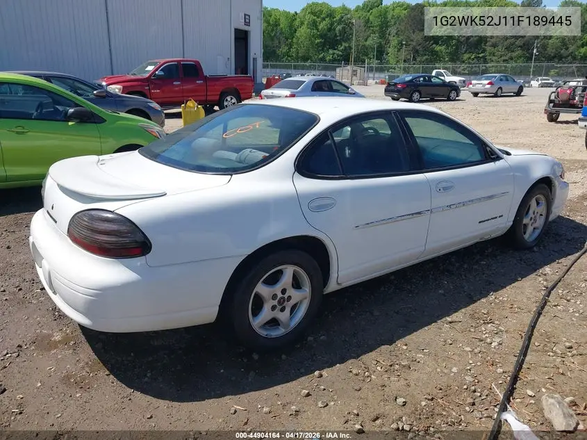 2001 Pontiac Grand Prix Se VIN: 1G2WK52J11F189445 Lot: 44904164