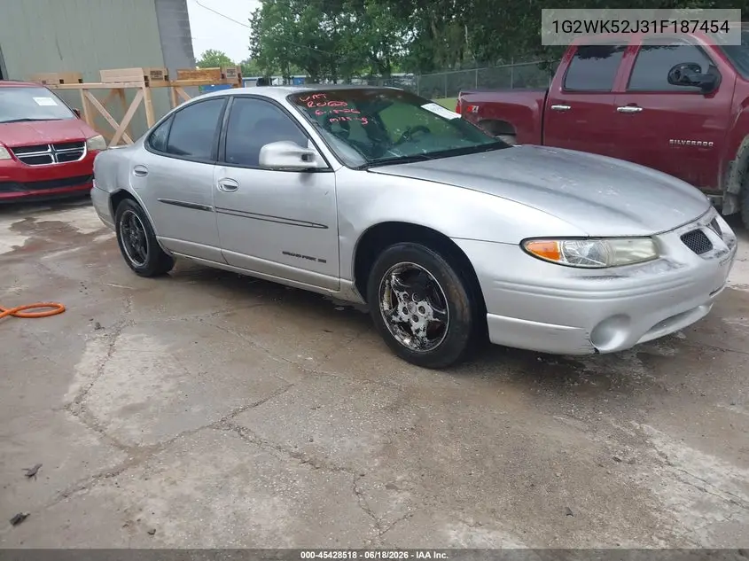 2001 Pontiac Grand Prix Se VIN: 1G2WK52J31F187454 Lot: 45428518