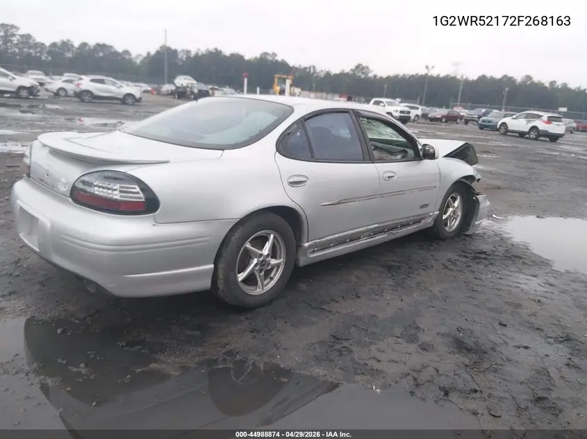 2002 Pontiac Grand Prix Gtp VIN: 1G2WR52172F268163 Lot: 44988874