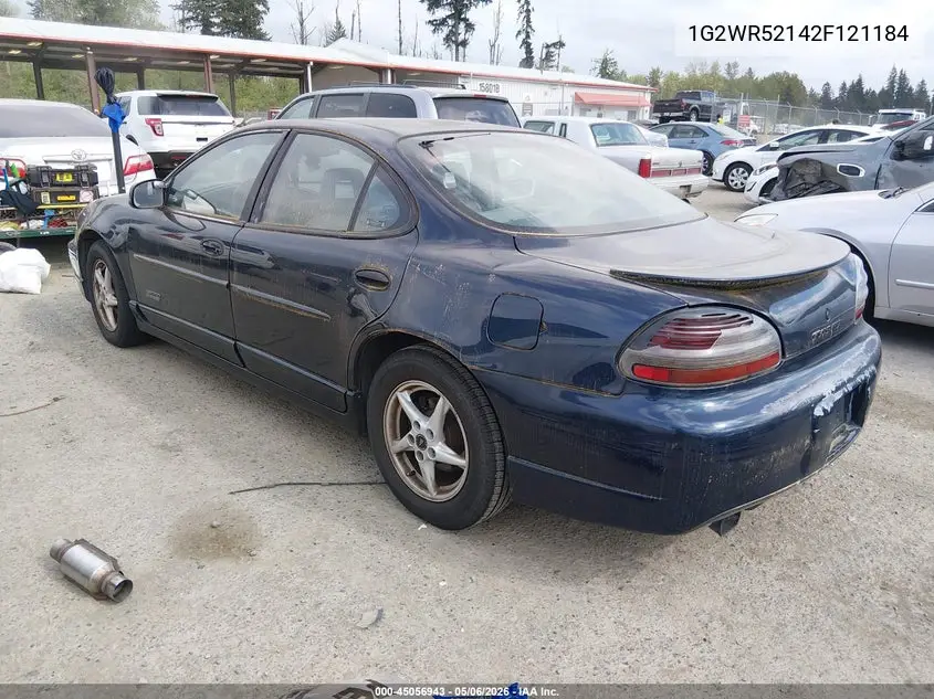 2002 Pontiac Grand Prix Gtp VIN: 1G2WR52142F121184 Lot: 45056943