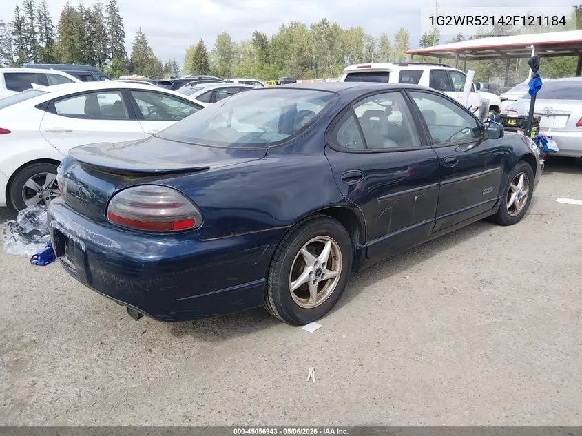2002 Pontiac Grand Prix Gtp VIN: 1G2WR52142F121184 Lot: 45056943