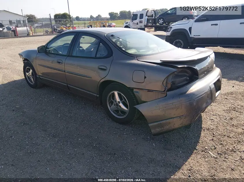 2002 Pontiac Grand Prix Gt VIN: 1G2WP52K52F179772 Lot: 45539298