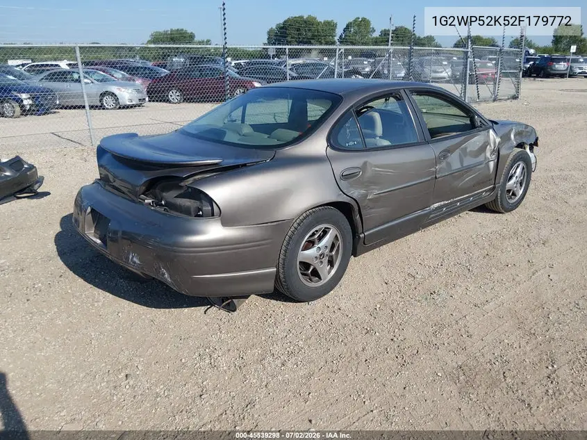 2002 Pontiac Grand Prix Gt VIN: 1G2WP52K52F179772 Lot: 45539298