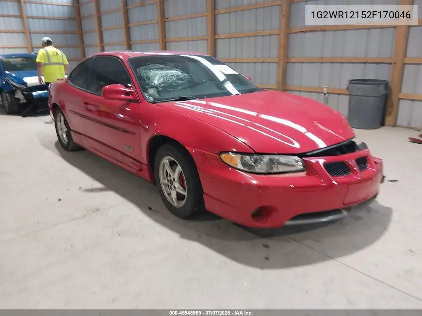 2002 Pontiac Grand Prix Gtp VIN: 1G2WR12152F170046 Lot: 45548969