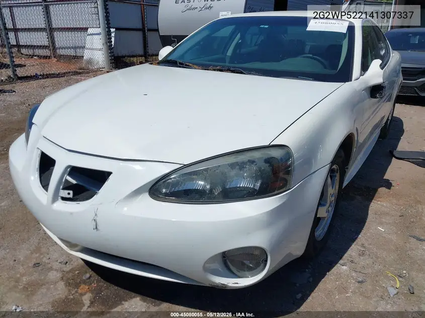 2004 Pontiac Grand Prix Gt1 VIN: 2G2WP522141307337 Lot: 45080055
