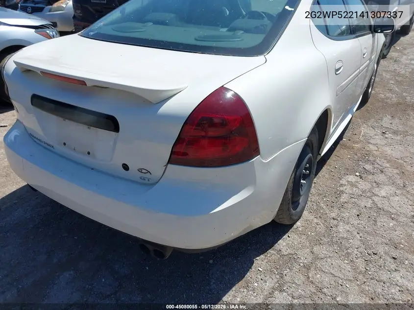 2004 Pontiac Grand Prix Gt1 VIN: 2G2WP522141307337 Lot: 45080055
