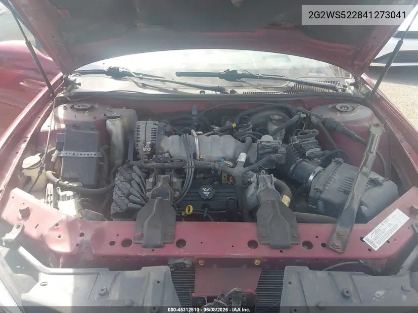 2004 Pontiac Grand Prix Gt2 VIN: 2G2WS522841273041 Lot: 45312510