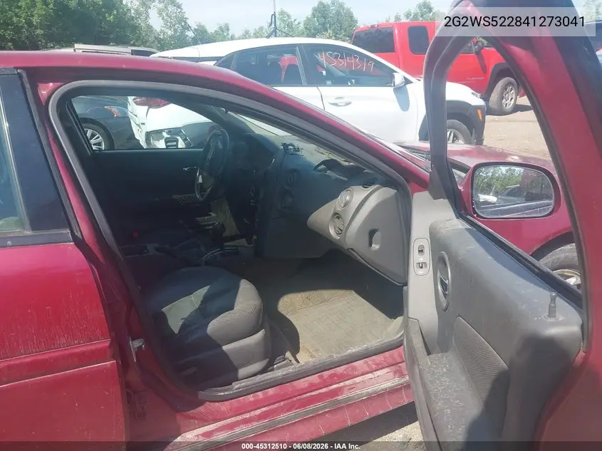 2004 Pontiac Grand Prix Gt2 VIN: 2G2WS522841273041 Lot: 45312510
