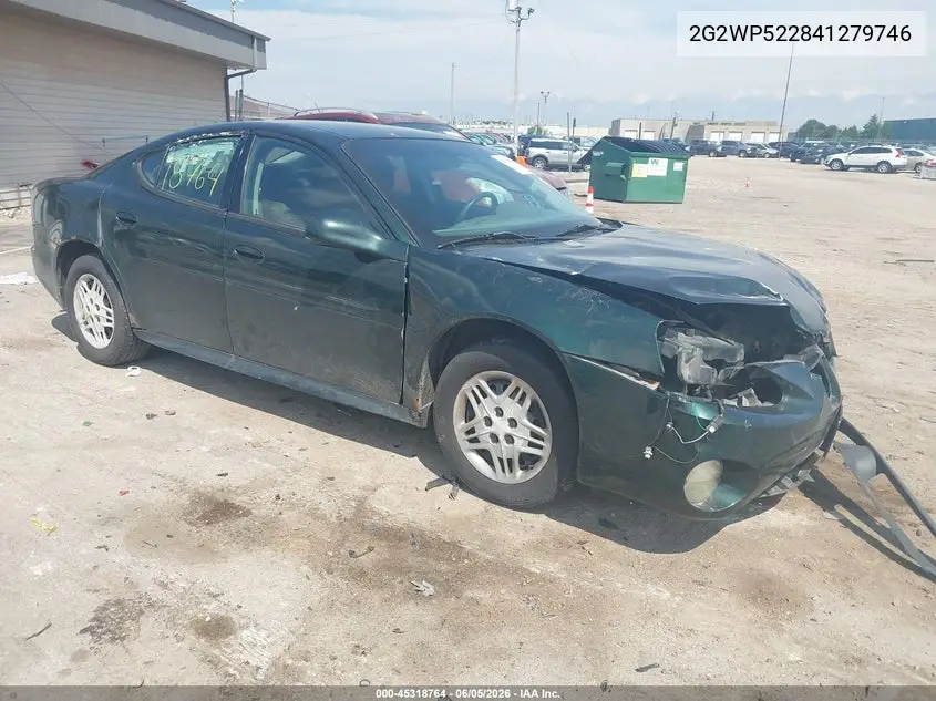 2004 Pontiac Grand Prix Gt1 VIN: 2G2WP522841279746 Lot: 45318764