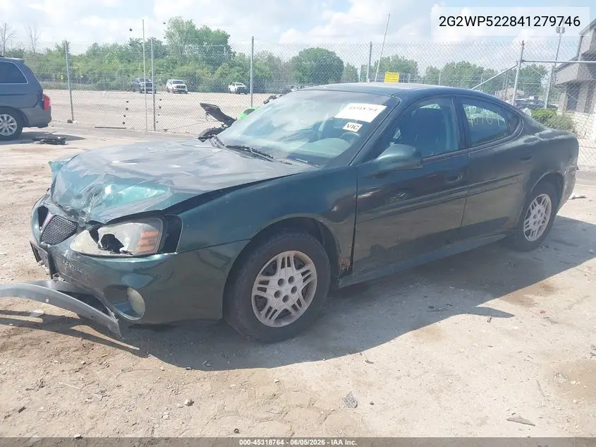 2004 Pontiac Grand Prix Gt1 VIN: 2G2WP522841279746 Lot: 45318764