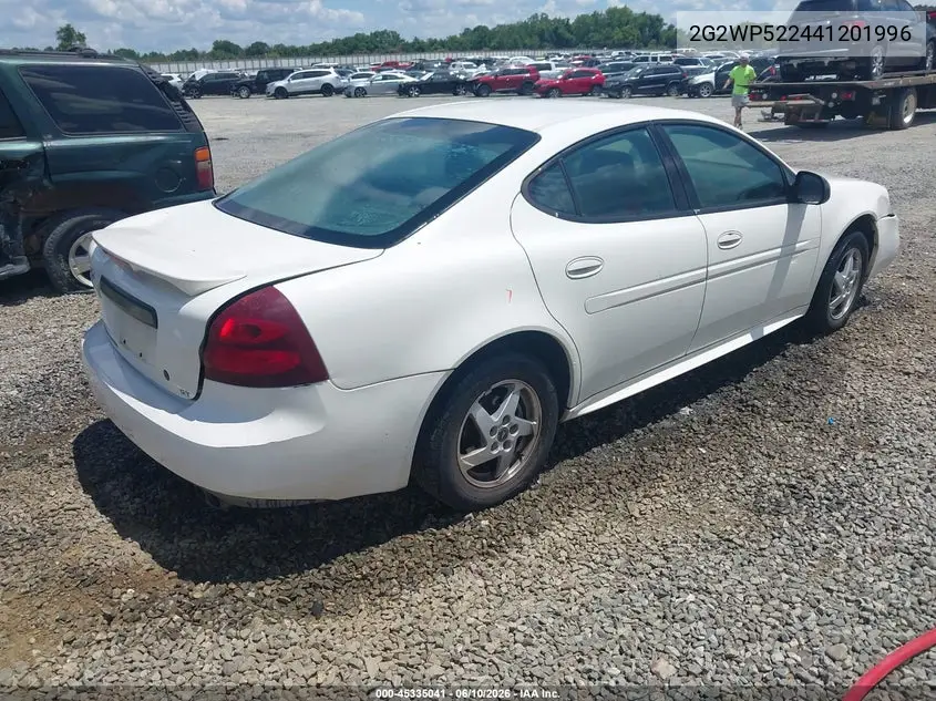 2004 Pontiac Grand Prix Gt1 VIN: 2G2WP522441201996 Lot: 45335041