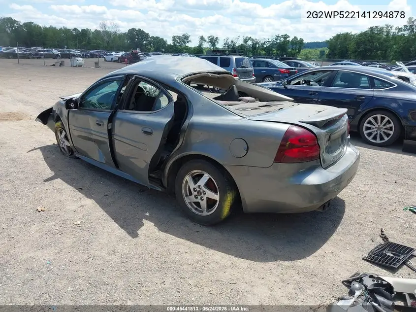 2004 Pontiac Grand Prix Gt1 VIN: 2G2WP522141294878 Lot: 45441513