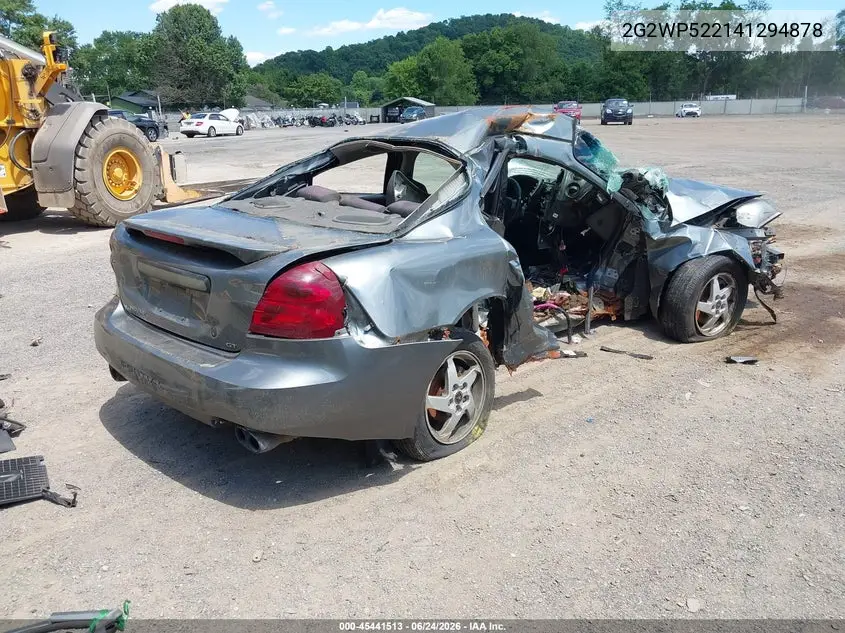 2004 Pontiac Grand Prix Gt1 VIN: 2G2WP522141294878 Lot: 45441513