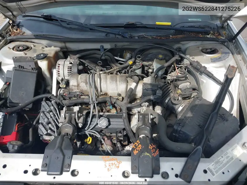 2004 Pontiac Grand Prix Gt2 VIN: 2G2WS522841275226 Lot: 45481538
