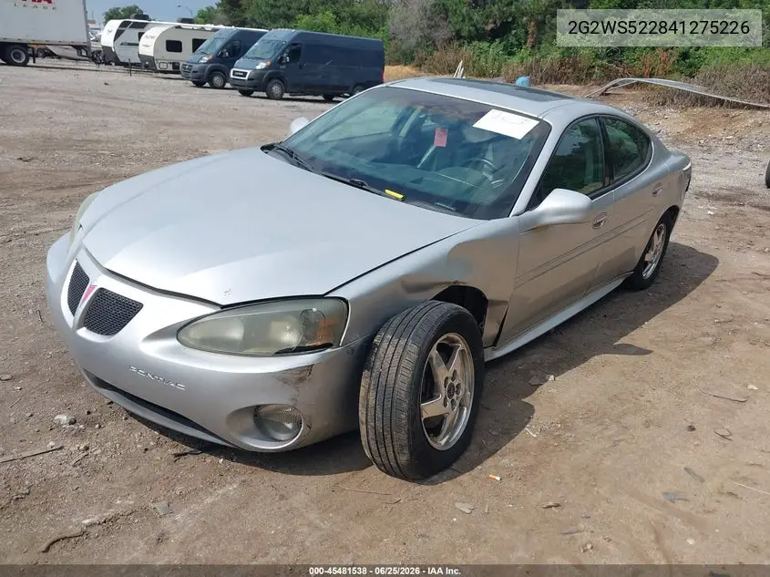 2004 Pontiac Grand Prix Gt2 VIN: 2G2WS522841275226 Lot: 45481538