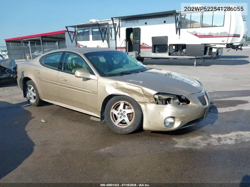 2004 Pontiac Grand Prix Gt1 VIN: 2G2WP522541286055 Lot: 45601422